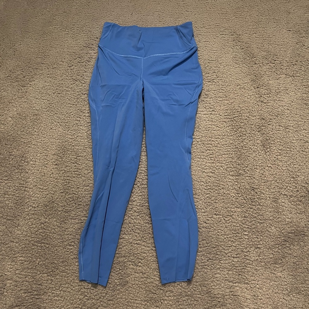 Lululemon Base Pace High Rise Crop 23” Leggings Color Blue Nile Size 6